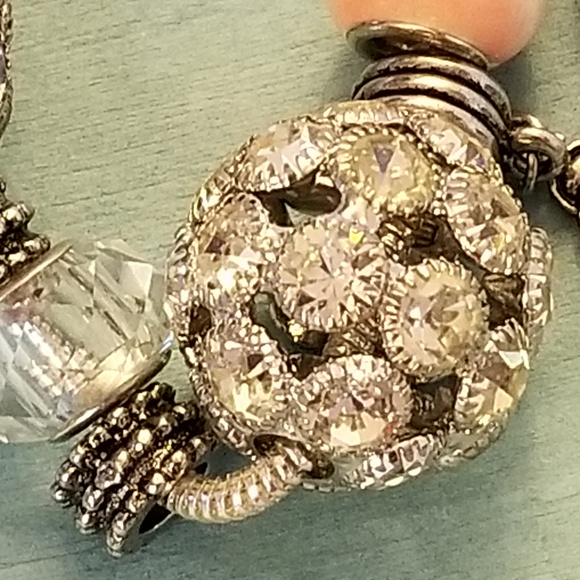 Handmade Bracelet Ladybug Butterfly Pink - Picture 3 of 8